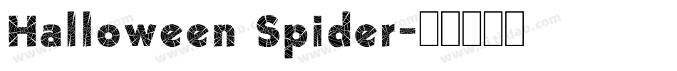 Halloween Spider字体转换